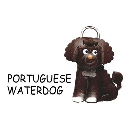 Portuguese water dog Leather dog Charm Bookmarker
