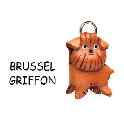 Brussel Griffon Leather dog Charm Bookmarker