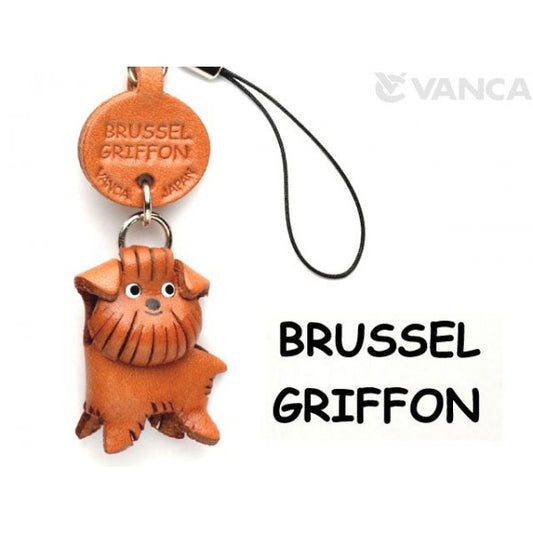 Brussels Griffon Leather Cellularphone Charm #46779