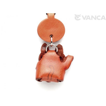 Lucky Cat Leather Cellularphone Charm