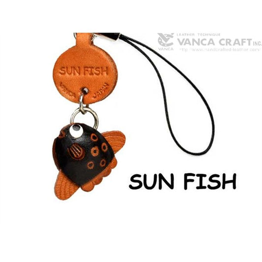 Sunfish Japanese Leather Cellularphone Charm Fish
