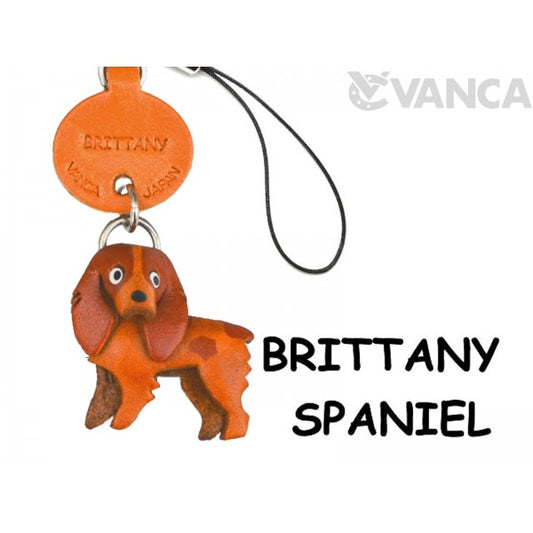 Brittany Spaniel Leather Cellularphone Charm #46770