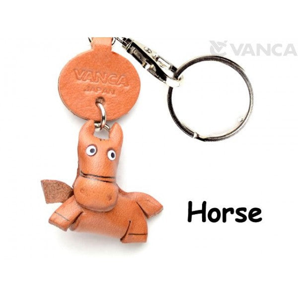 Horse Japanese Leather Keychains Animal