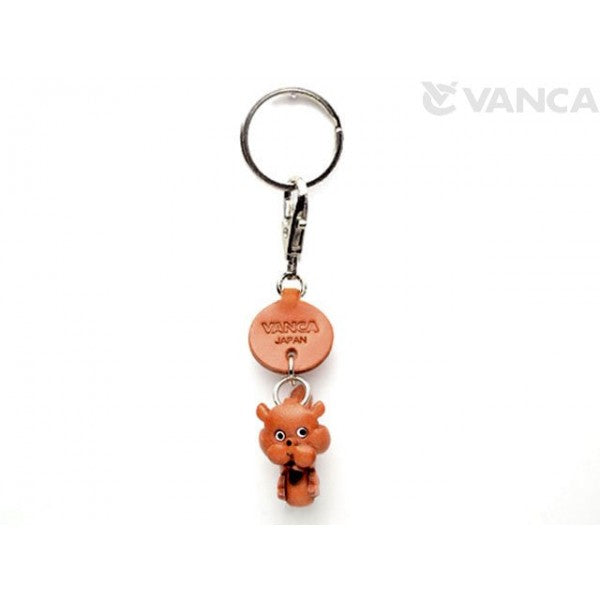 Squirrel Japanese Leather Keychains Animal