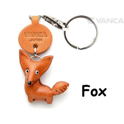 Fox Japanese Leather Keychains Animal