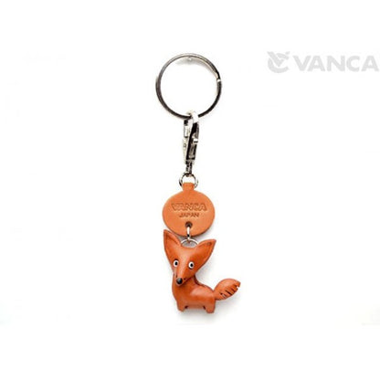 Fox Japanese Leather Keychains Animal