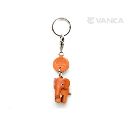 Elephant Japanese Leather Keychains Animal