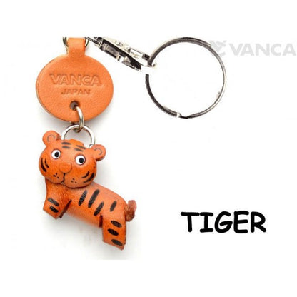 Tiger Japanese Leather Keychains Animal