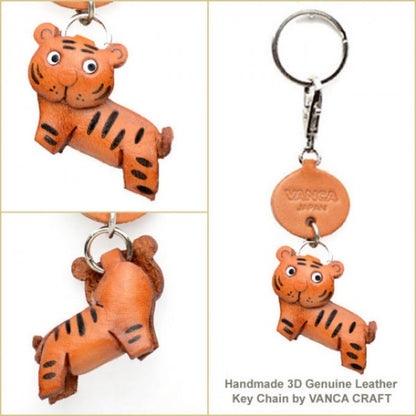 Tiger Japanese Leather Keychains Animal