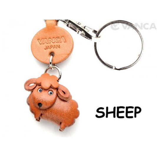 Sheep Japanese Leather Keychains Animal