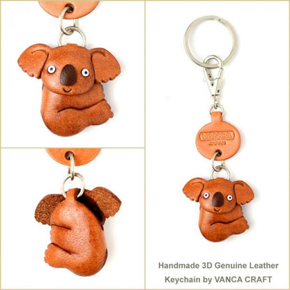 Koala Japanese Leather Keychains Animal