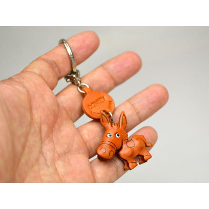 Donkey/Ass Japanese Leather Keychains Animal