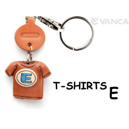 E(Blue) Japanese Leather Keychains T-shirt