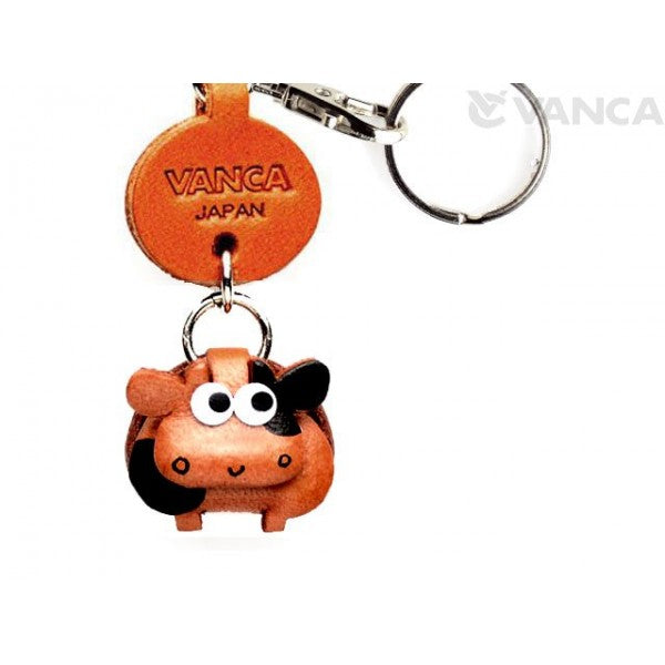 Cow Leather Keychains Little Zodiac Mascot