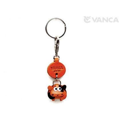 Cow Leather Keychains Little Zodiac Mascot