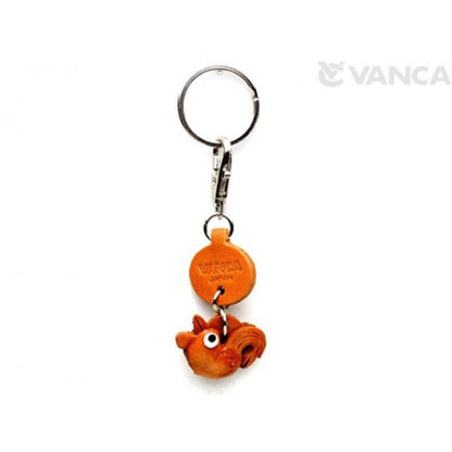 Rooster Leather Keychains Little Zodiac Mascot