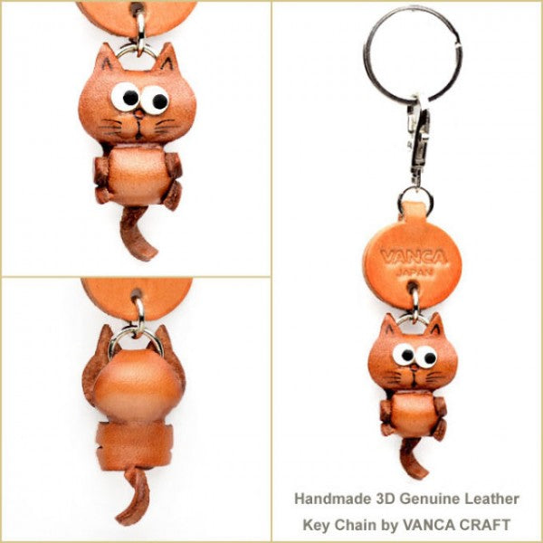 Cat Leather Keychains Little Zodiac Mascot Mascot