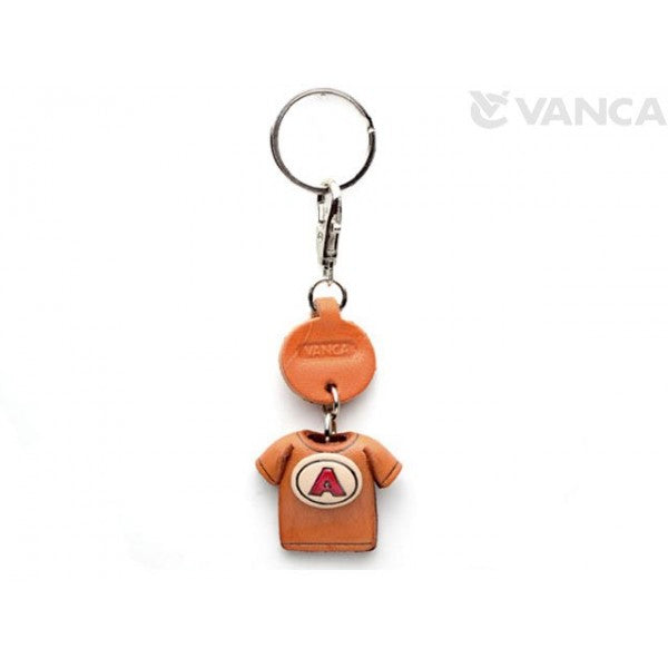 A(Red) Japanese Leather Keychains T-shirt