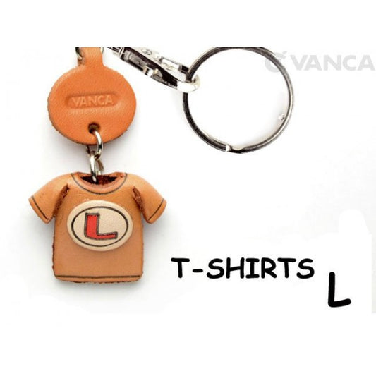 L(Red) Japanese Leather Keychains T-shirt