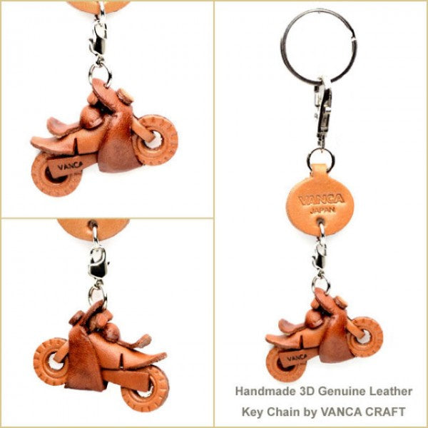 Motor bike Japanese Leather Keychains Goods