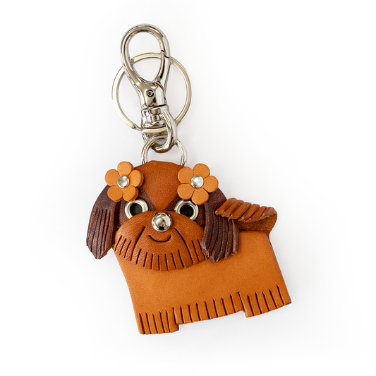 Shih tzu Handmade Leather Dog/Bag Charm