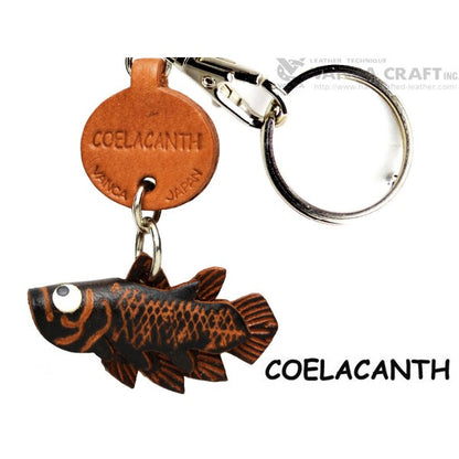 Coelacanth Japanese Leather Keychains Fish