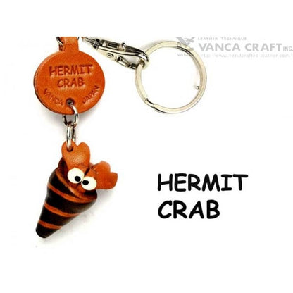 Hermit crab Japanese Leather Keychains Fish