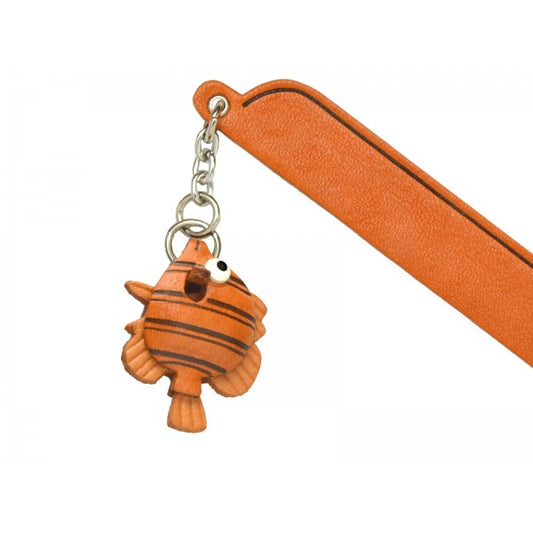 Toropical Fish Leather Charm Bookmarker