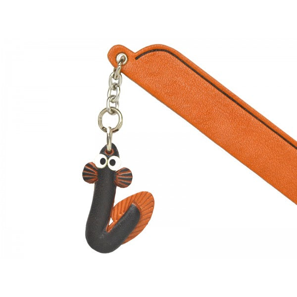 Eel Leather Charm Bookmarker