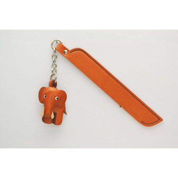 Elephant Leather Charm Bookmarker