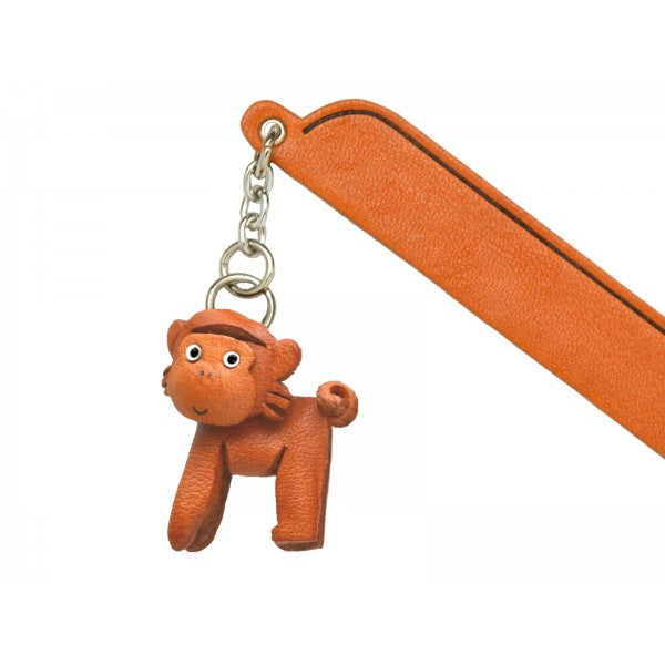 Monkey Leather Charm Bookmarker