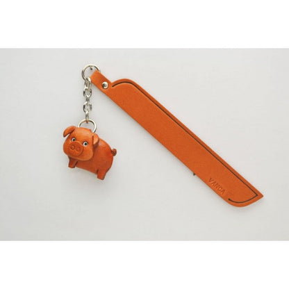 Pig Leather Charm Bookmarker