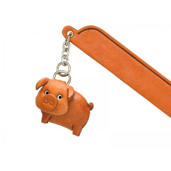 Pig Leather Charm Bookmarker