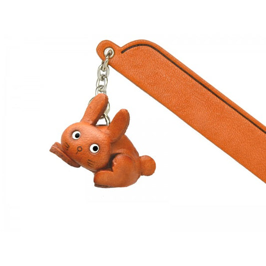 Rabbit Leather Charm Bookmarker