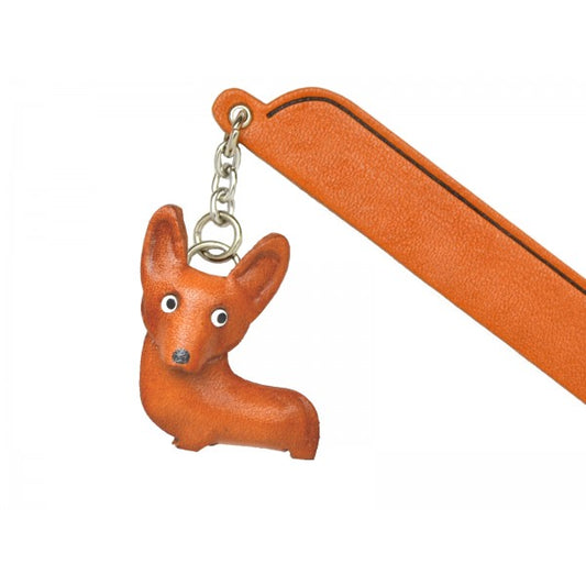 Welsh corgi Leather dog Charm Bookmarker