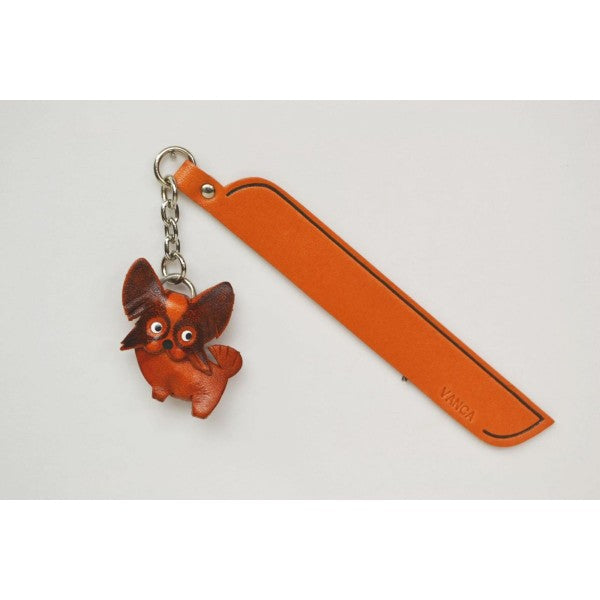 Papillon Leather dog Charm Bookmarker