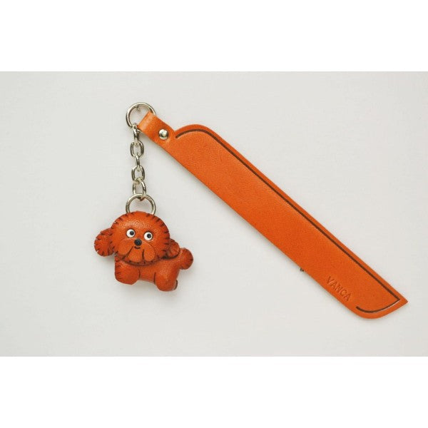 Bichon frise Leather dog Charm Bookmarker