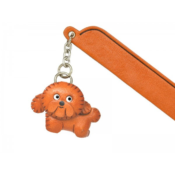 Bichon frise Leather dog Charm Bookmarker