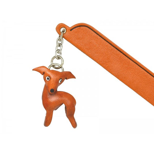 Italian greyhound Leather dog Charm Bookmarker