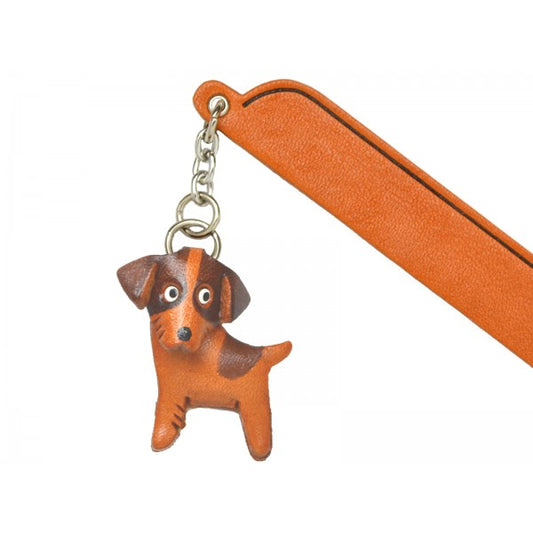 Jack russell terrier Leather dog Charm Bookmarker