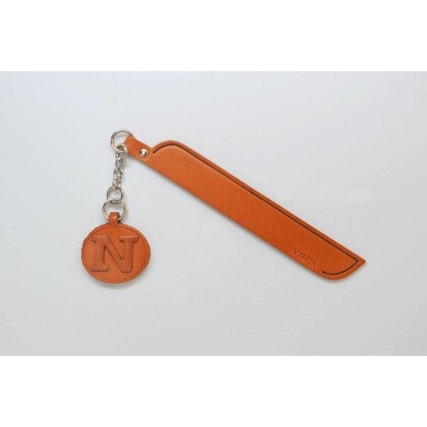 N Leather Alphabet Charm Bookmarker