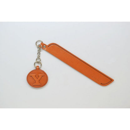 Y Leather Alphabet Charm Bookmarker