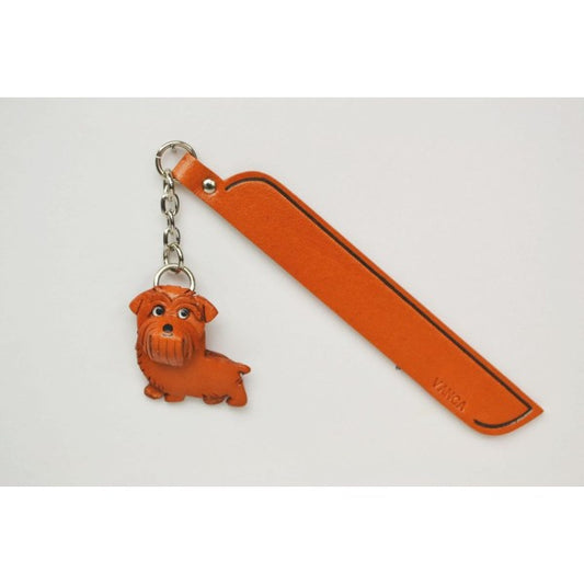 Norfolk terrier Leather dog Charm Bookmarker