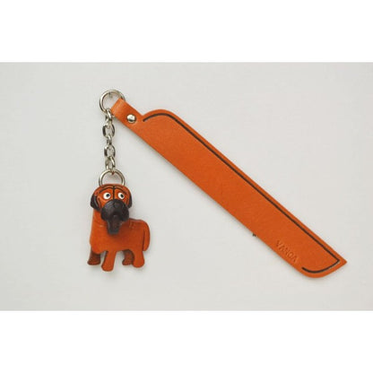 Mastiff Leather dog Charm Bookmarker