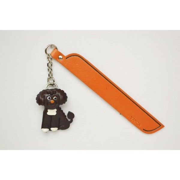 Portuguese water dog Leather dog Charm Bookmarker