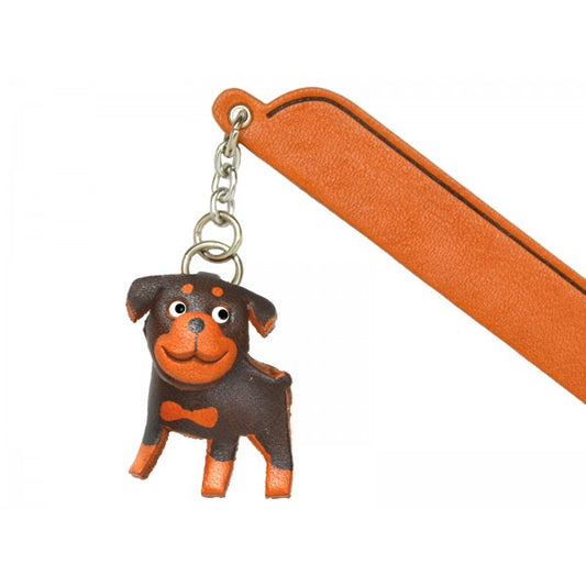 Rottweiler Leather dog Charm Bookmarker