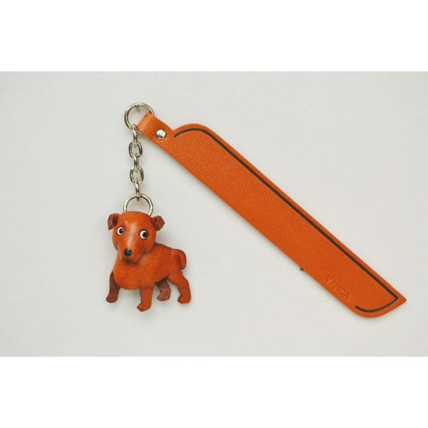 Staffordshire Bull Leather dog Charm Bookmarker