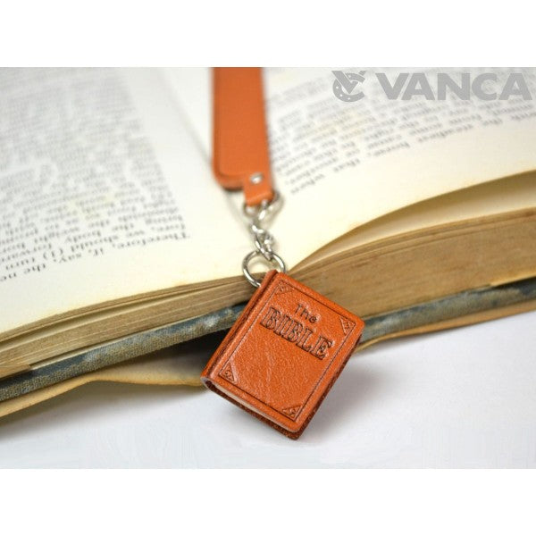 The Bible Leather Charm Bookmarker