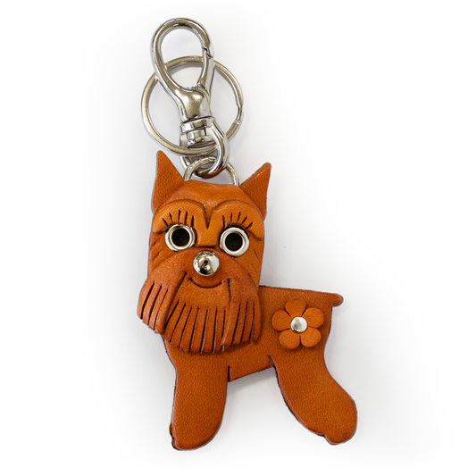 Schnauzer Handmade Leather Dog/Bag Charm