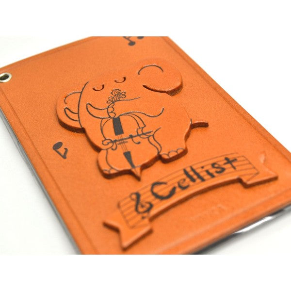 Elephant with Cello Leather Commuter Pass case/card Holders #26428